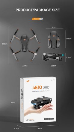 Дрон AE10 Mini с 8K камера, GPS и 800 м разстояние на полет - Image 4