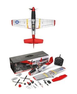 Самолет с дистанционно WLtoys A280-P51 Fighter с безчеткови мотори с 2 батерии