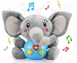 Интерактивно плюшено слонче играчка
