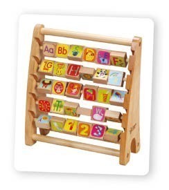 Азбучно сметало - дървена играчка за деца