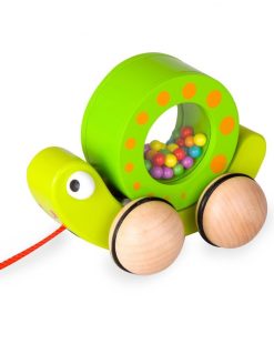 Дървена играчка О?
лювче за дърпане