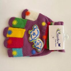 Детски ръкавички Маймунка, лилави, 3-5 год.