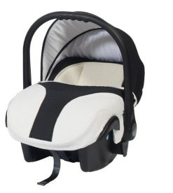 Кошче за бебета за кола Baby Merc Style бяло с тъмно синьо