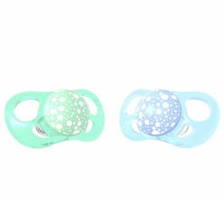 Залъгалки за бебета Twistshake 2 бр. 0-6 месеца синьо и зелено